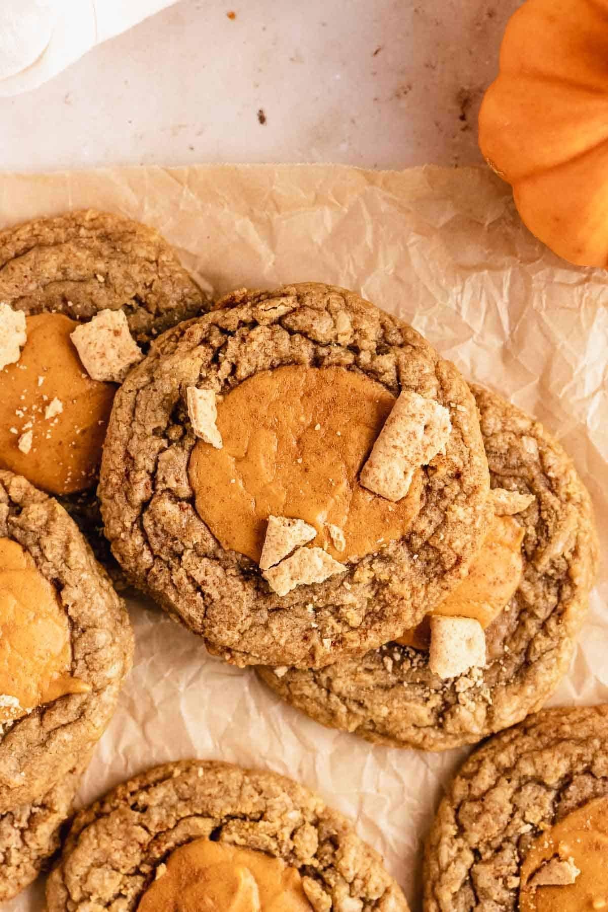 Graham Cracker-Infused Pumpkin Cookies