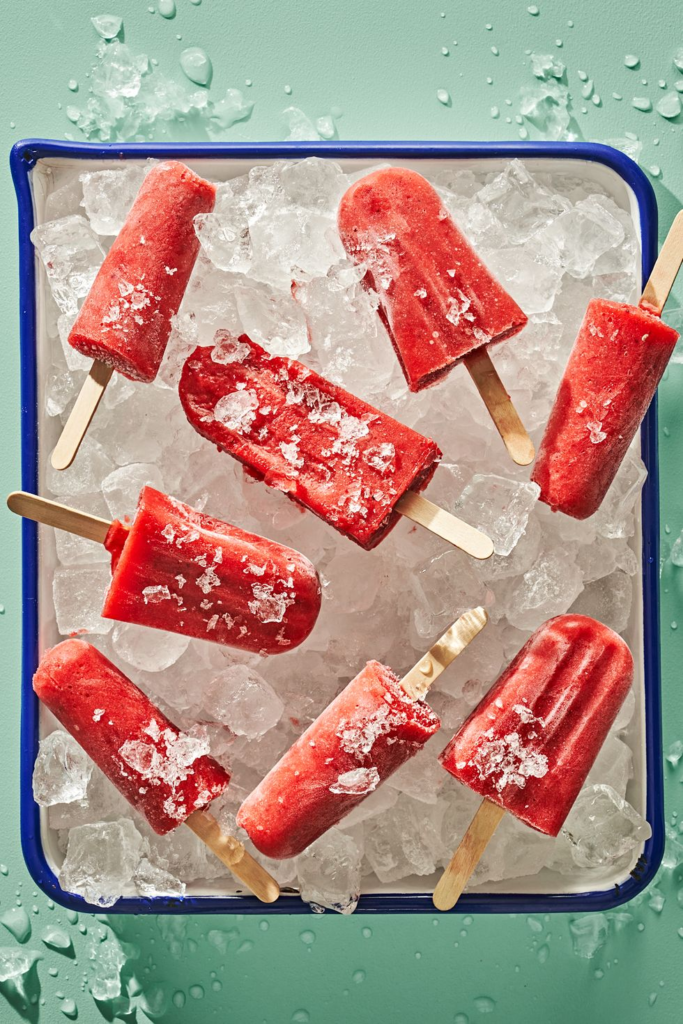 Strawberry Fruit Popsicles