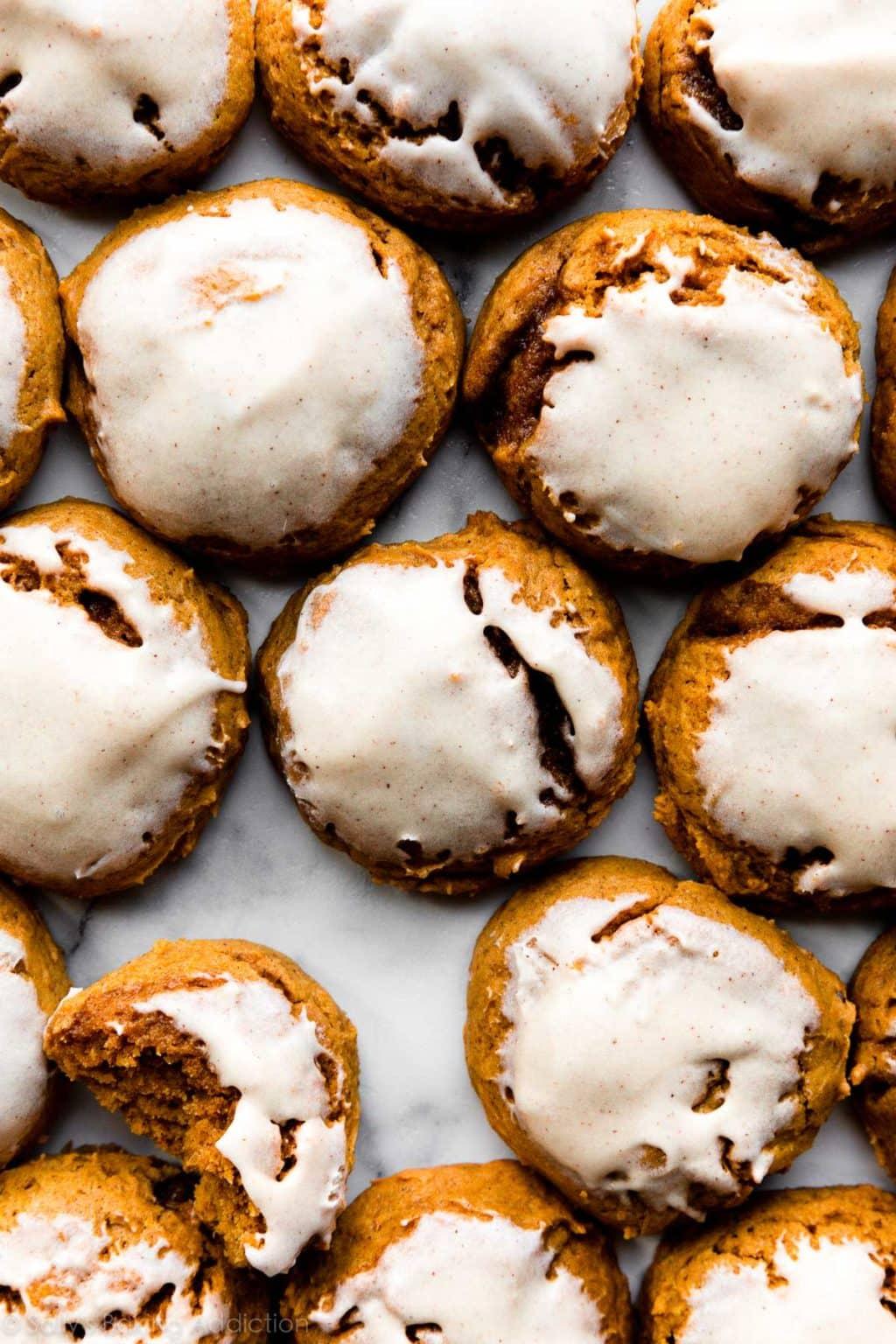 Soft Pumpkin Cookies with a Creamy Frosting Top