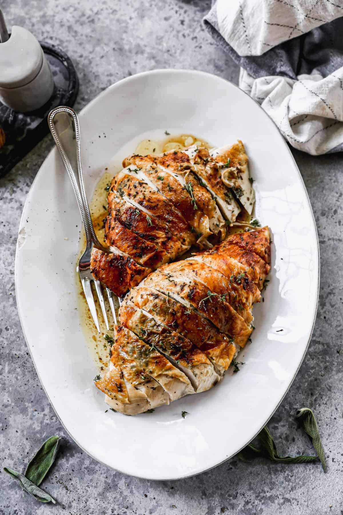 Herb Butter Roasted Turkey Breast