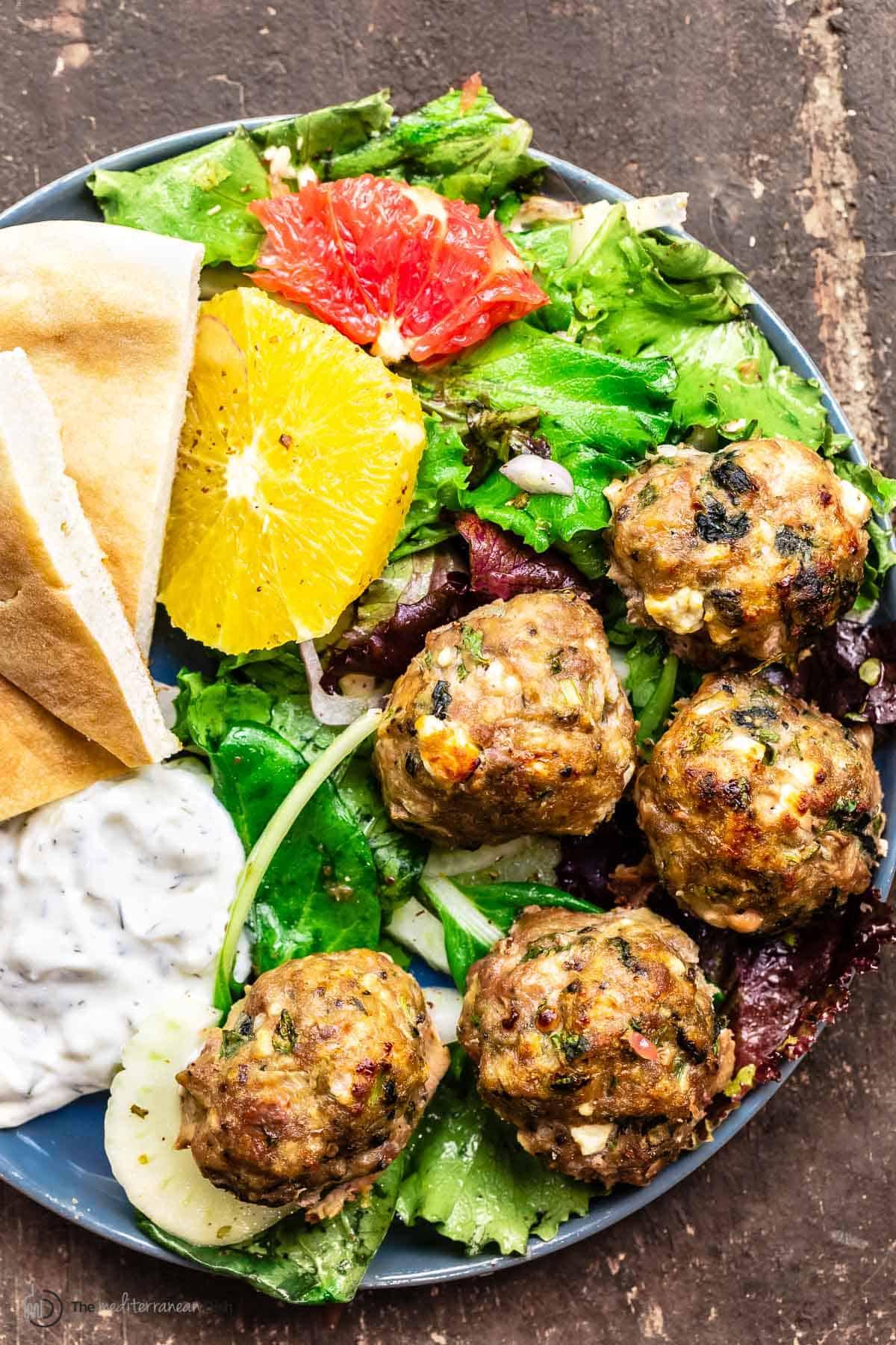Mediterranean Turkey Meatballs Delight