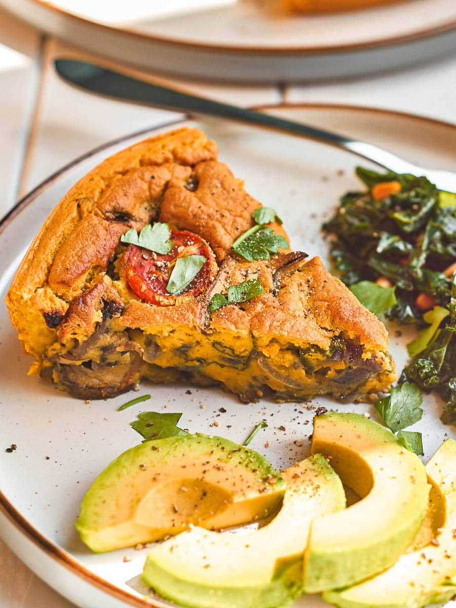 Christmas Vegan Frittata- Tofu Breakfast Frittata