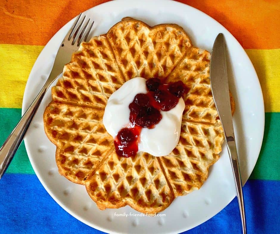 Christmas Vegan Norwegian Waffles