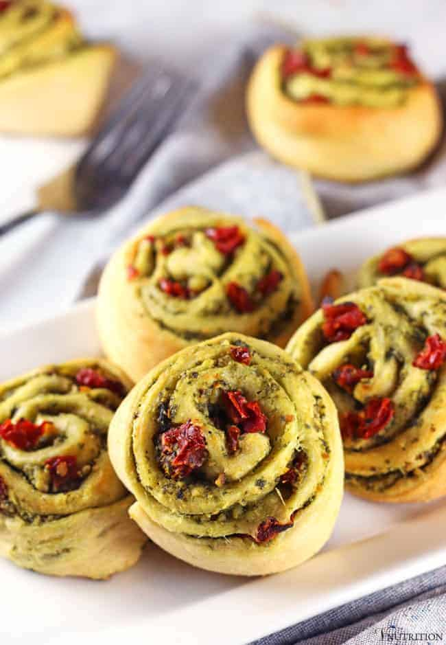 Christmas Vegan Pinwheels Appetiser