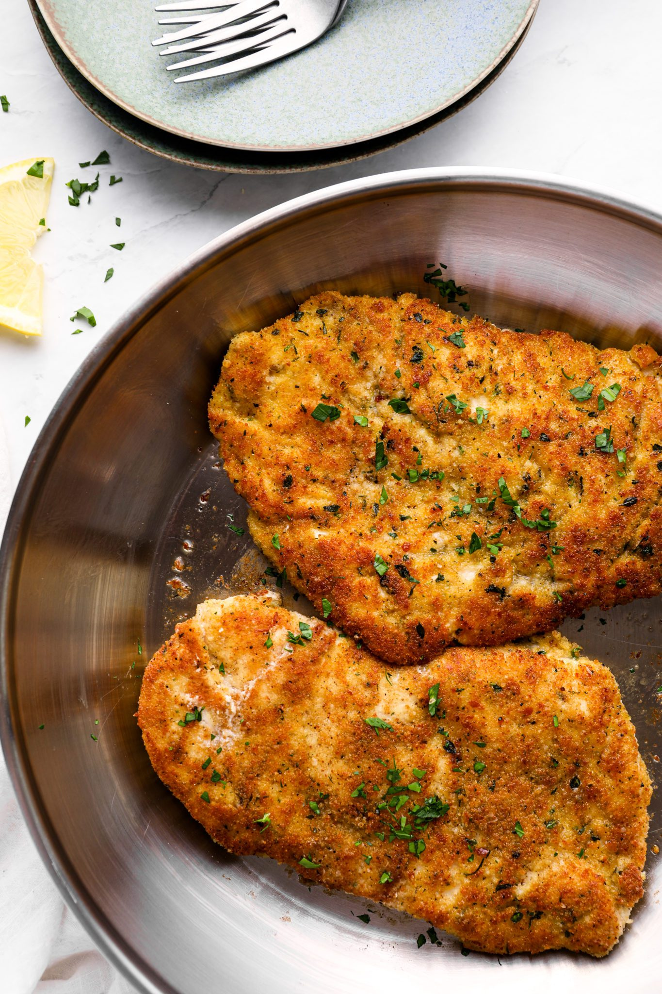 Parmesan Crusted Chicken with Marinara