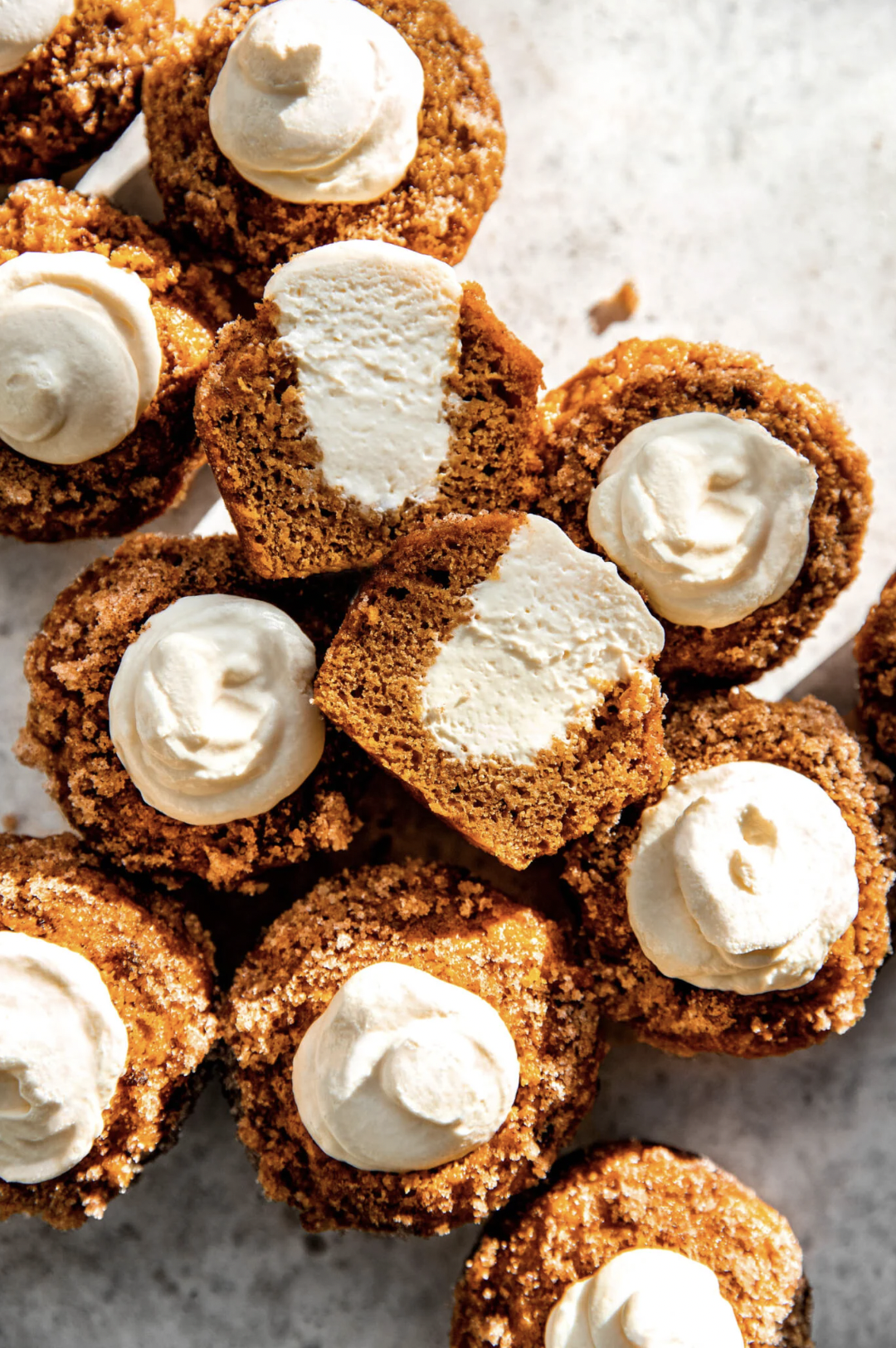 Pumpkin Muffins With Maple Cream