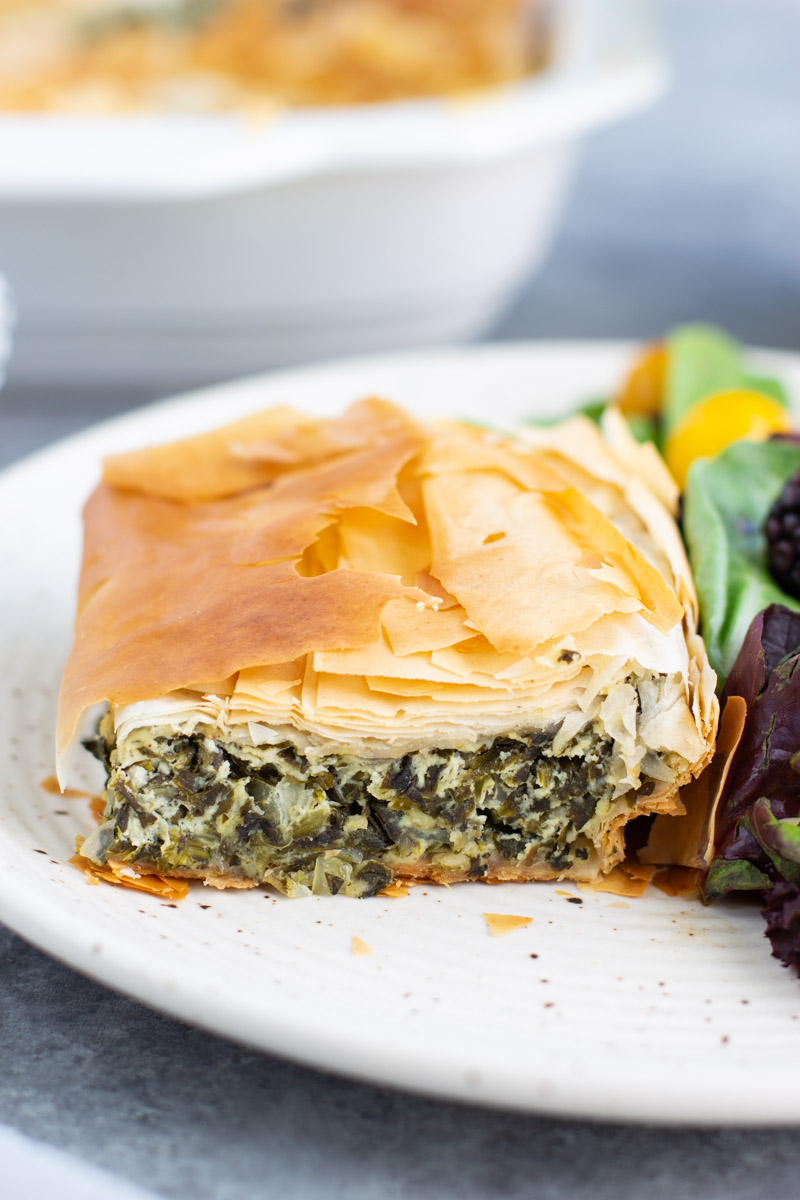 Semi-homemade Christmas vegan spanakopita
