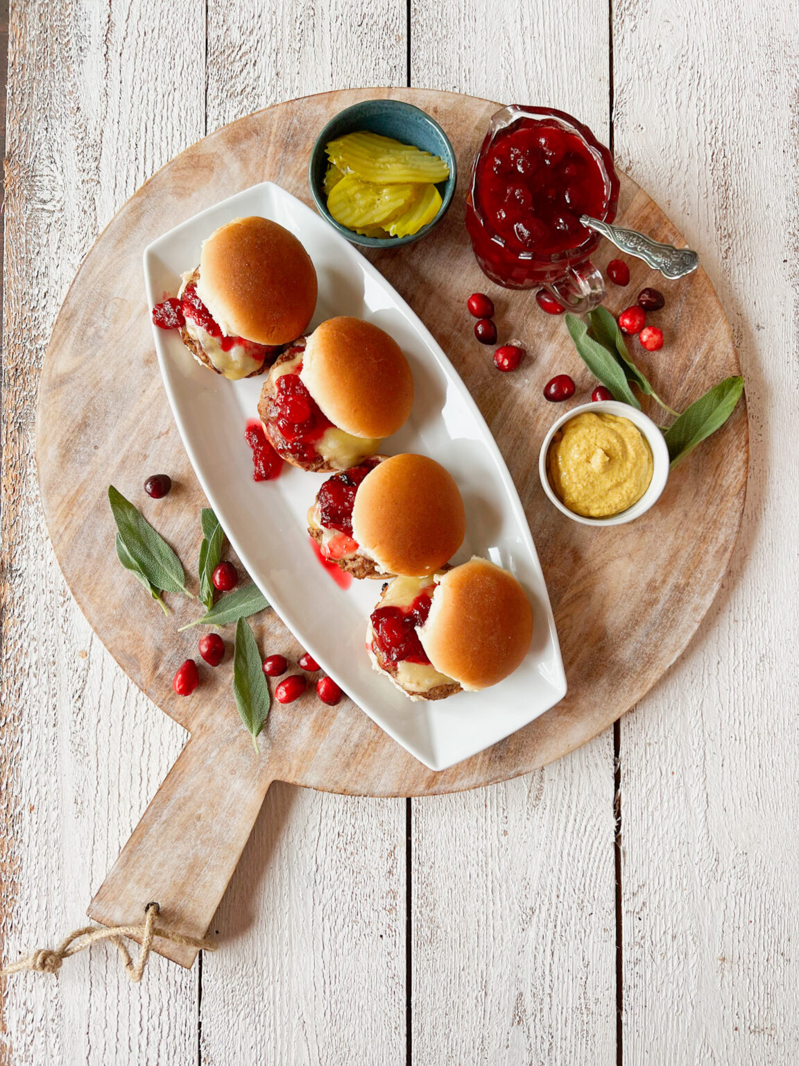Turkey Burger Sliders with Cranberry Twist - The Perfect Recipe Card