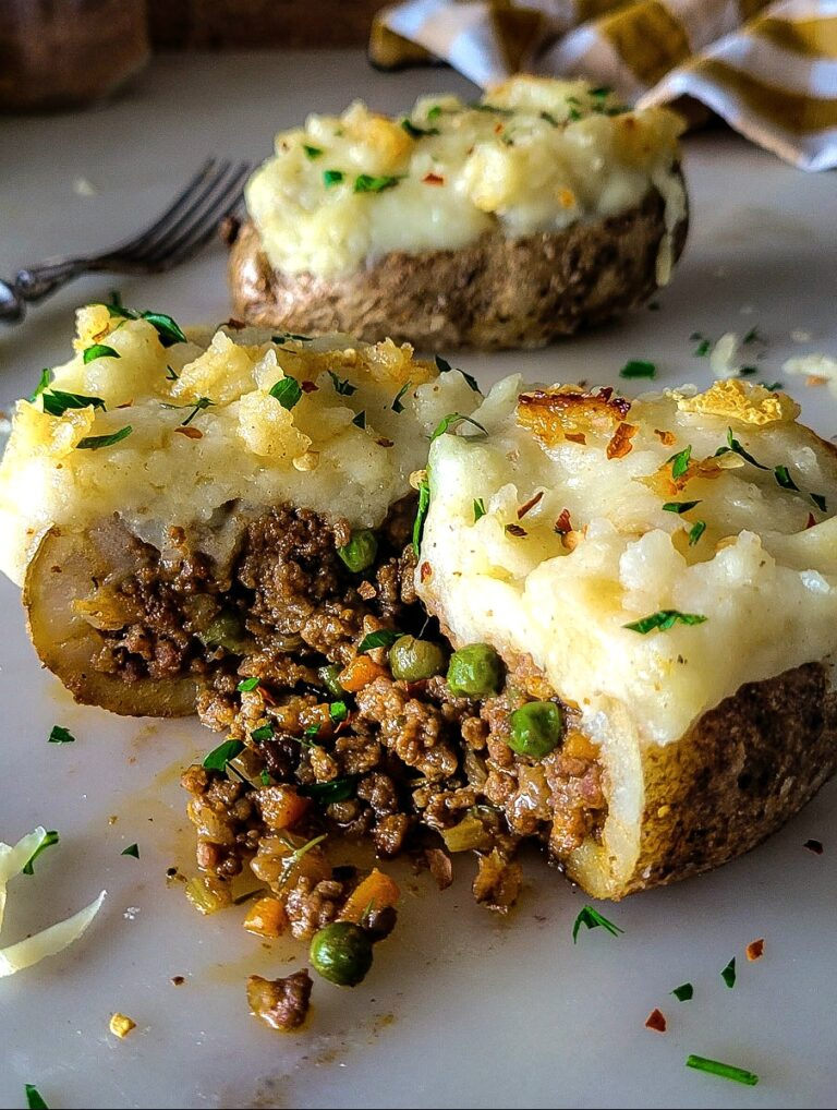 Shepherd’s Pie Stuffed Potatoes