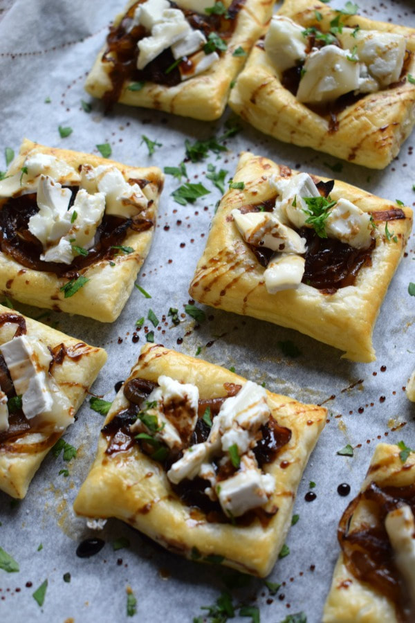 Caramelized Onion and Goat Cheese Bites