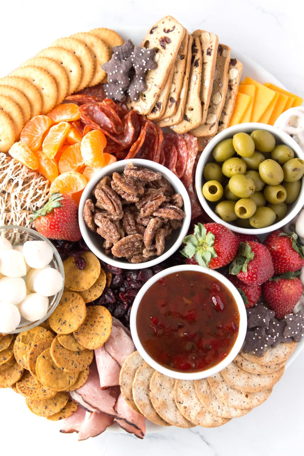 Sweet And Salty Christmas Snack Board