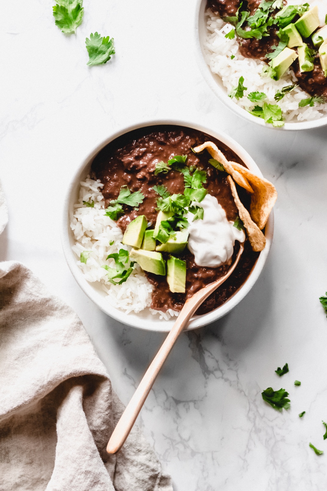 Vegan Slow Cooker Black Bean Soup - Comforting Winter Soup