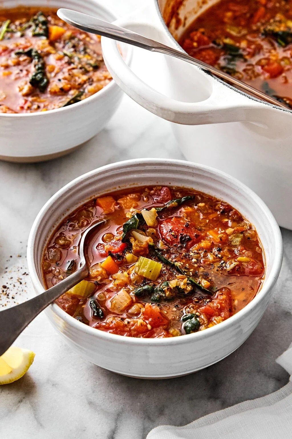 Mediterranean Lentil Soup - Perfect Winter Soup