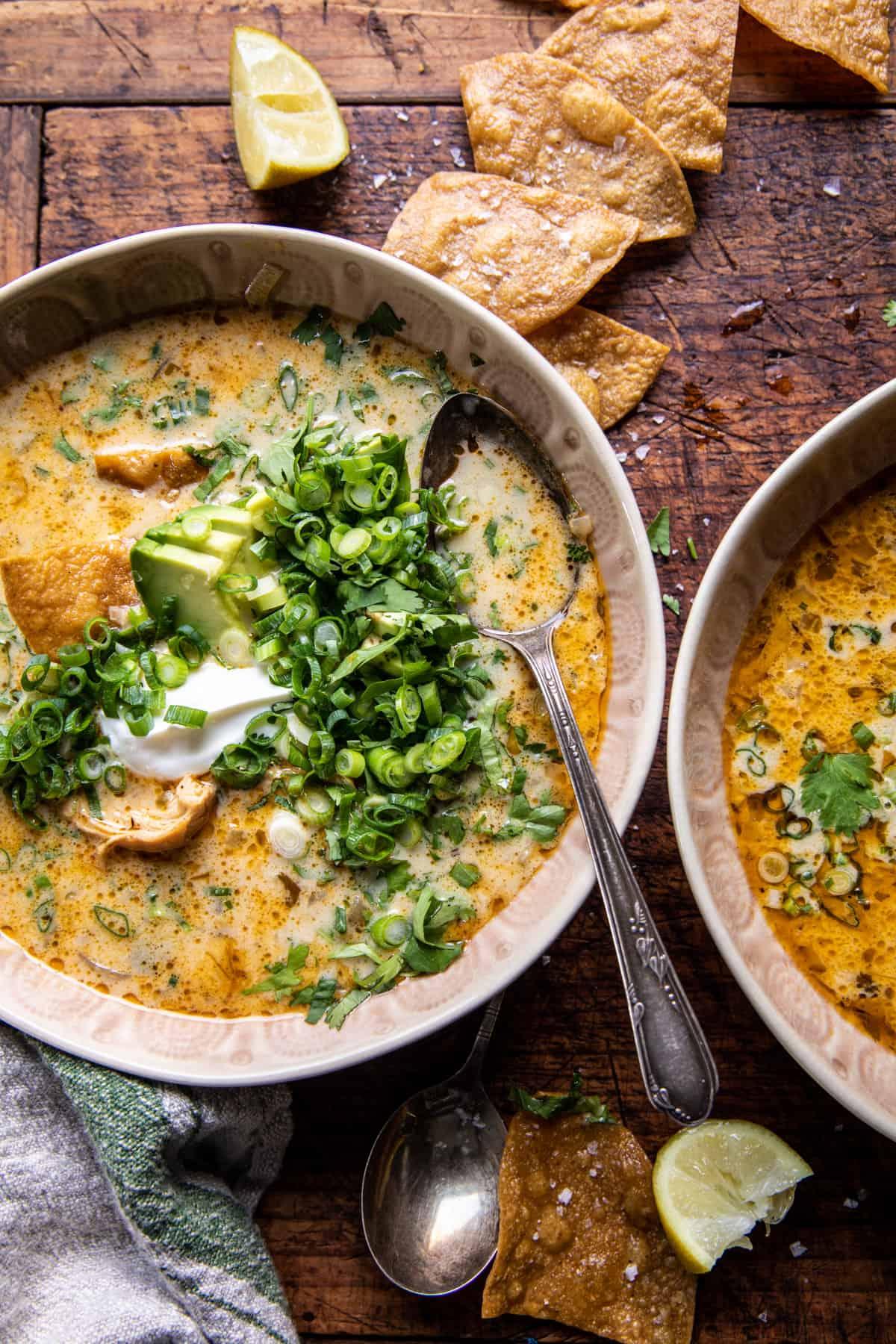 Creamy Southwest Chicken Tortilla Soup