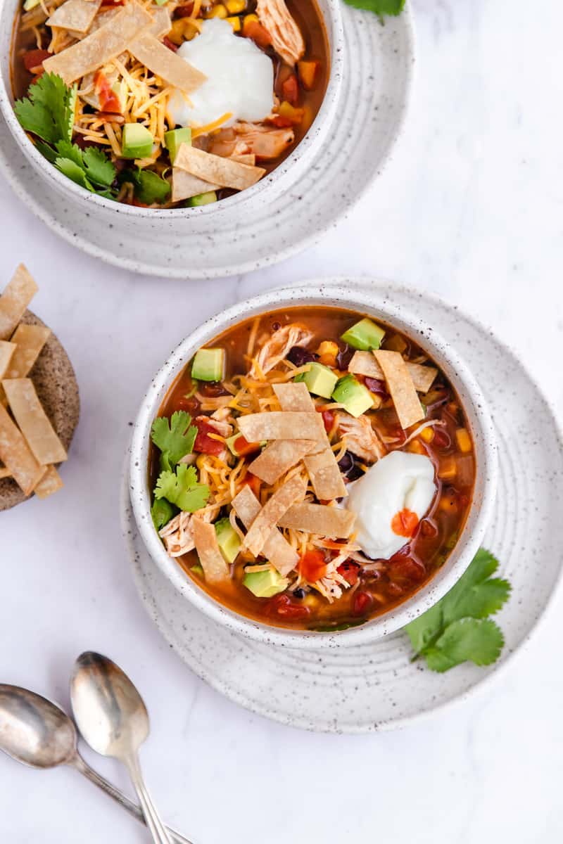 Effortless Chicken Tortilla Soup