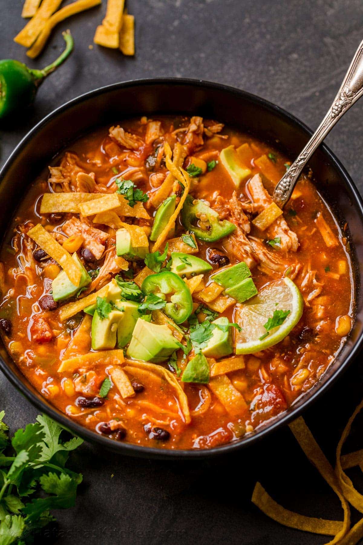 Flavor-Packed Chicken Tortilla Soup