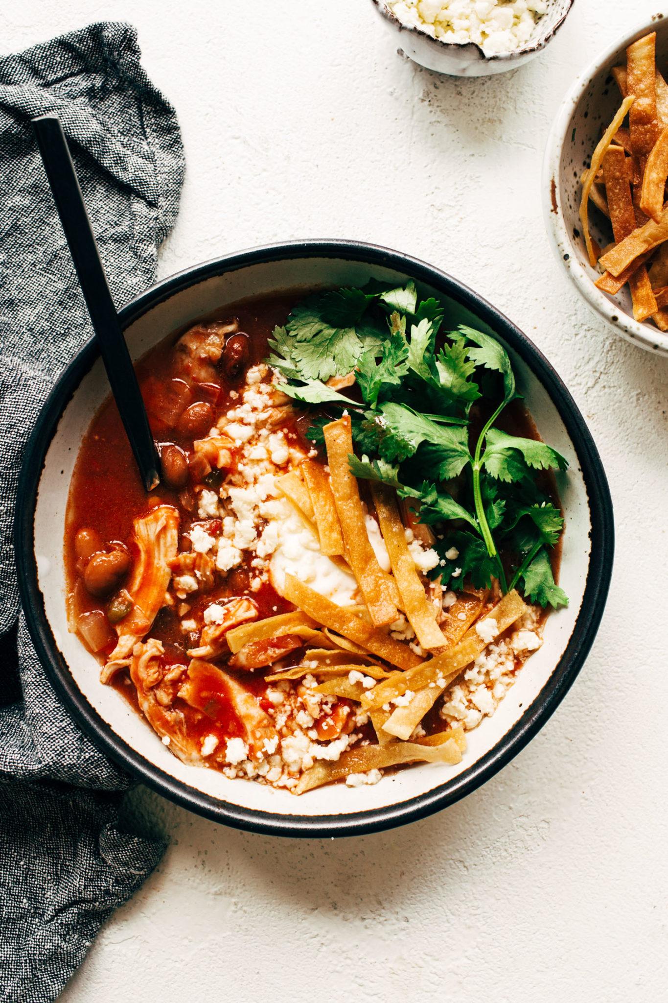 Savory Chicken Tortilla Soup