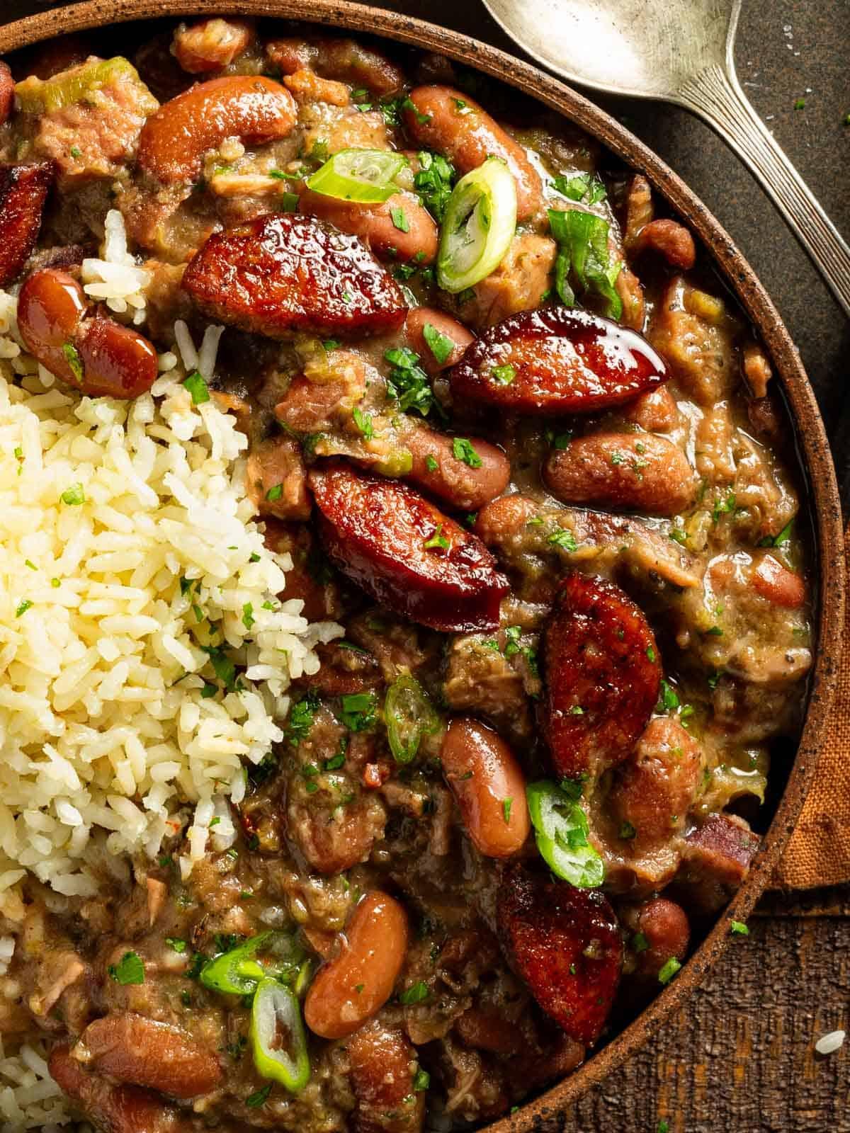 13. Authentic Louisiana Red Beans and Rice Delight
