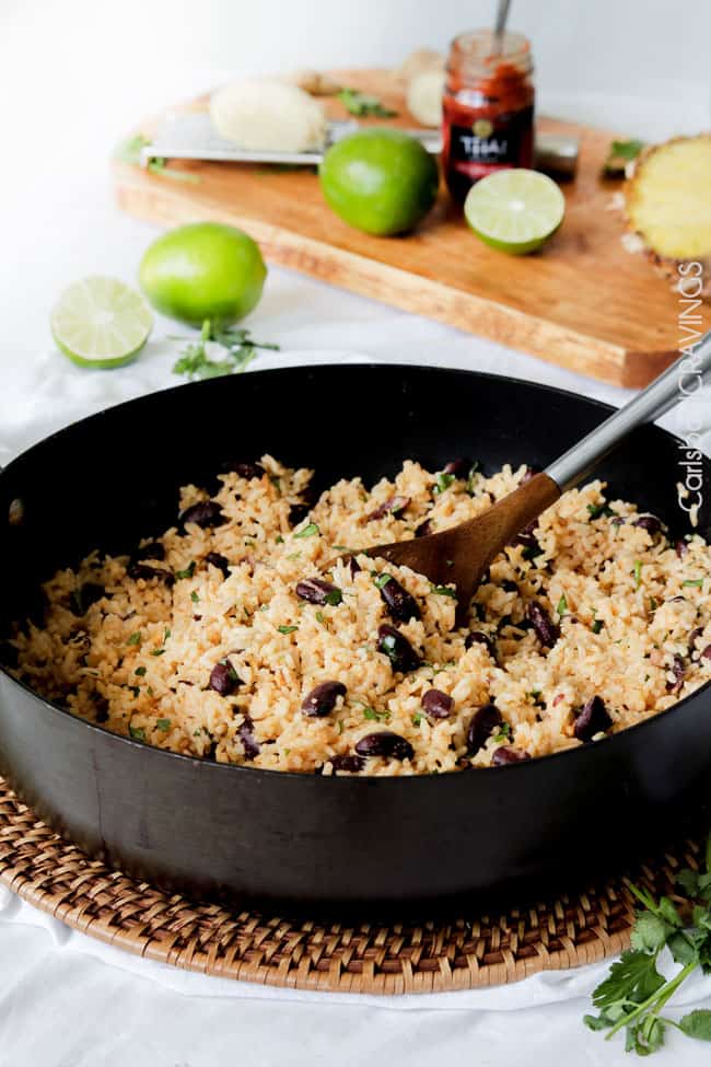Cilantro Lime Red Beans and Rice Fusion