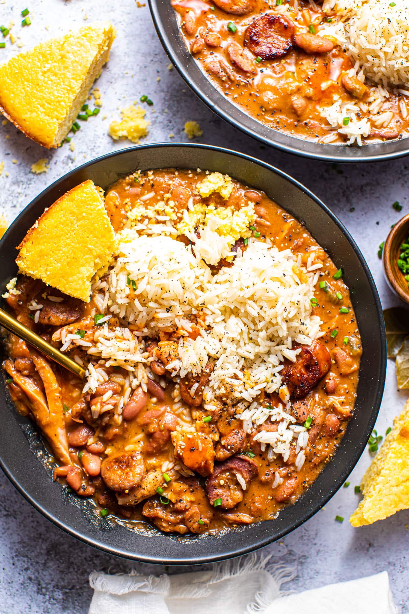 Traditional Louisiana Red Beans and Rice Comfort