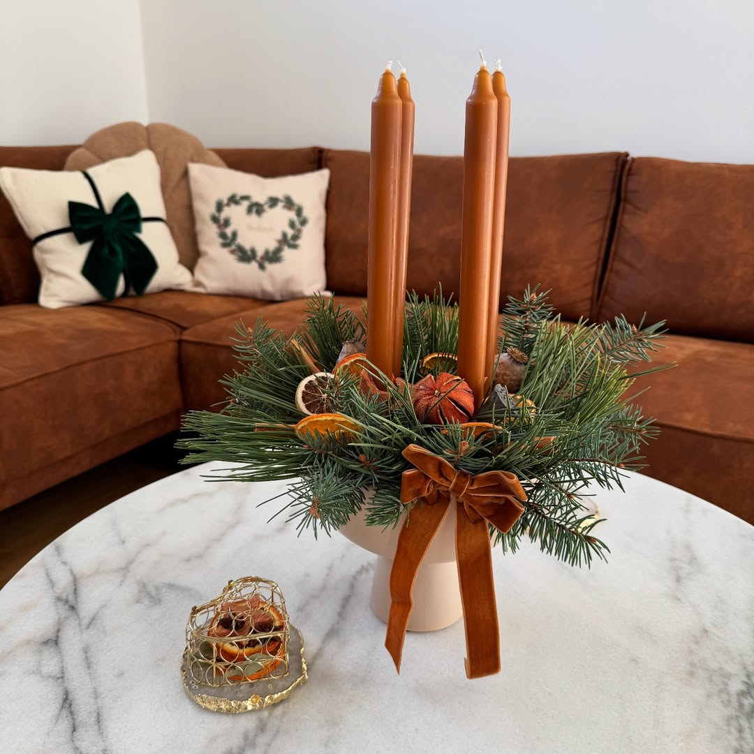 Earthy Elegance With Citrus Candlelight