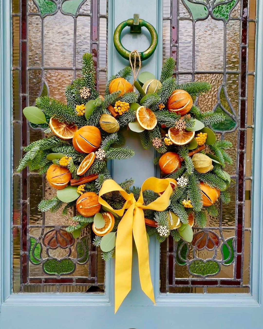 Citrus Wreath With A Sunny Twist