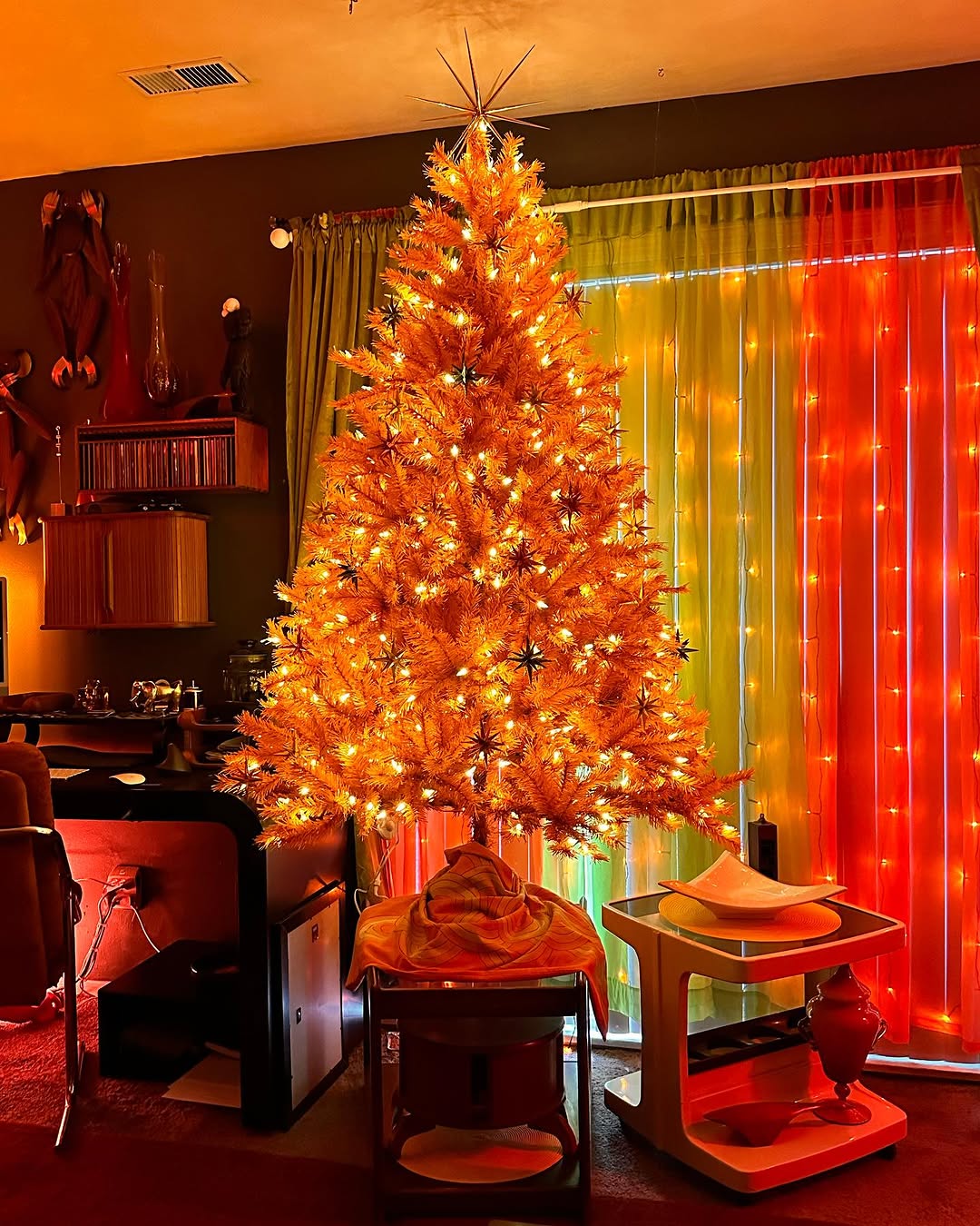 Mid-Century Magic With Fiery Orange Glow