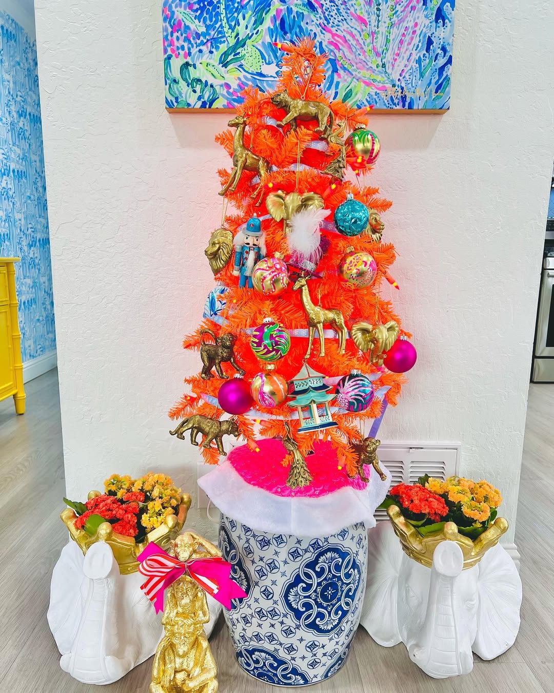 Eclectic Joy With Bold Orange Whimsy