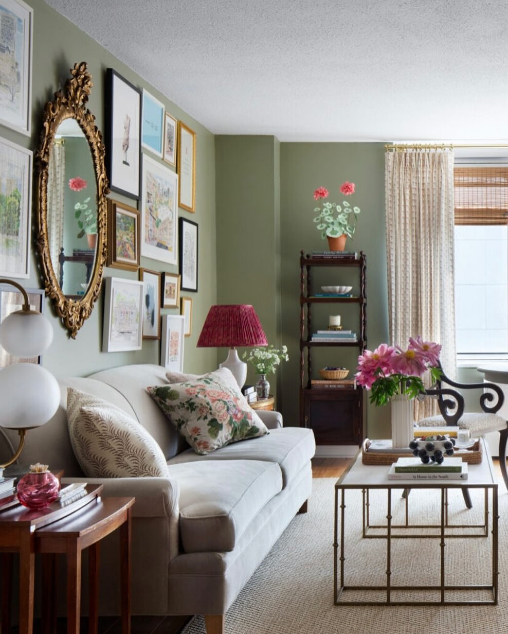 Gilded Frames And Floral Layers