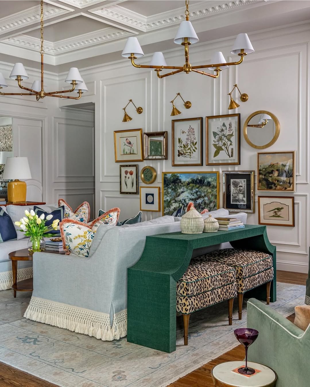 Fringed Sofas And Eclectic Gallery Walls