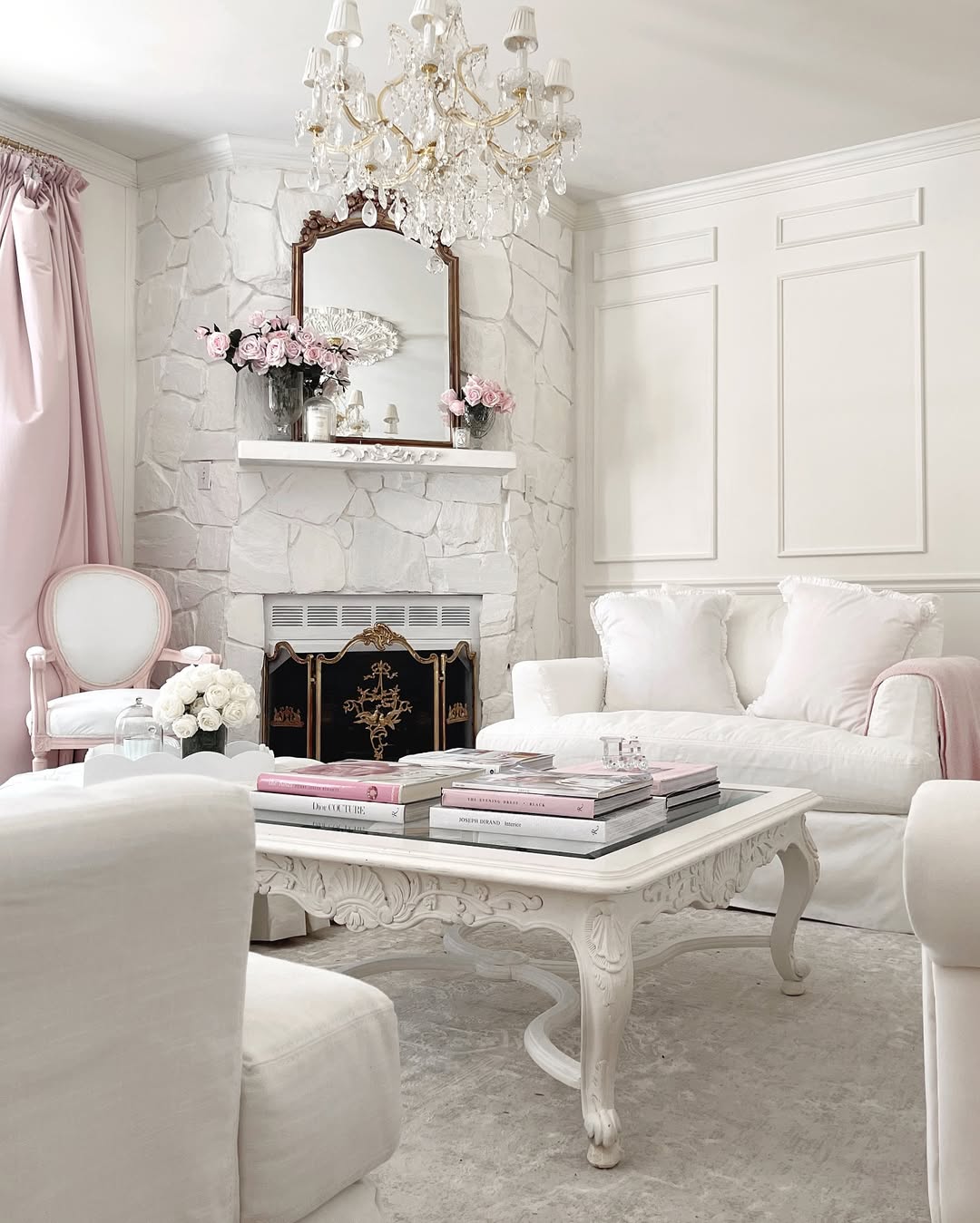 Blush Accents And Gilded Glamour