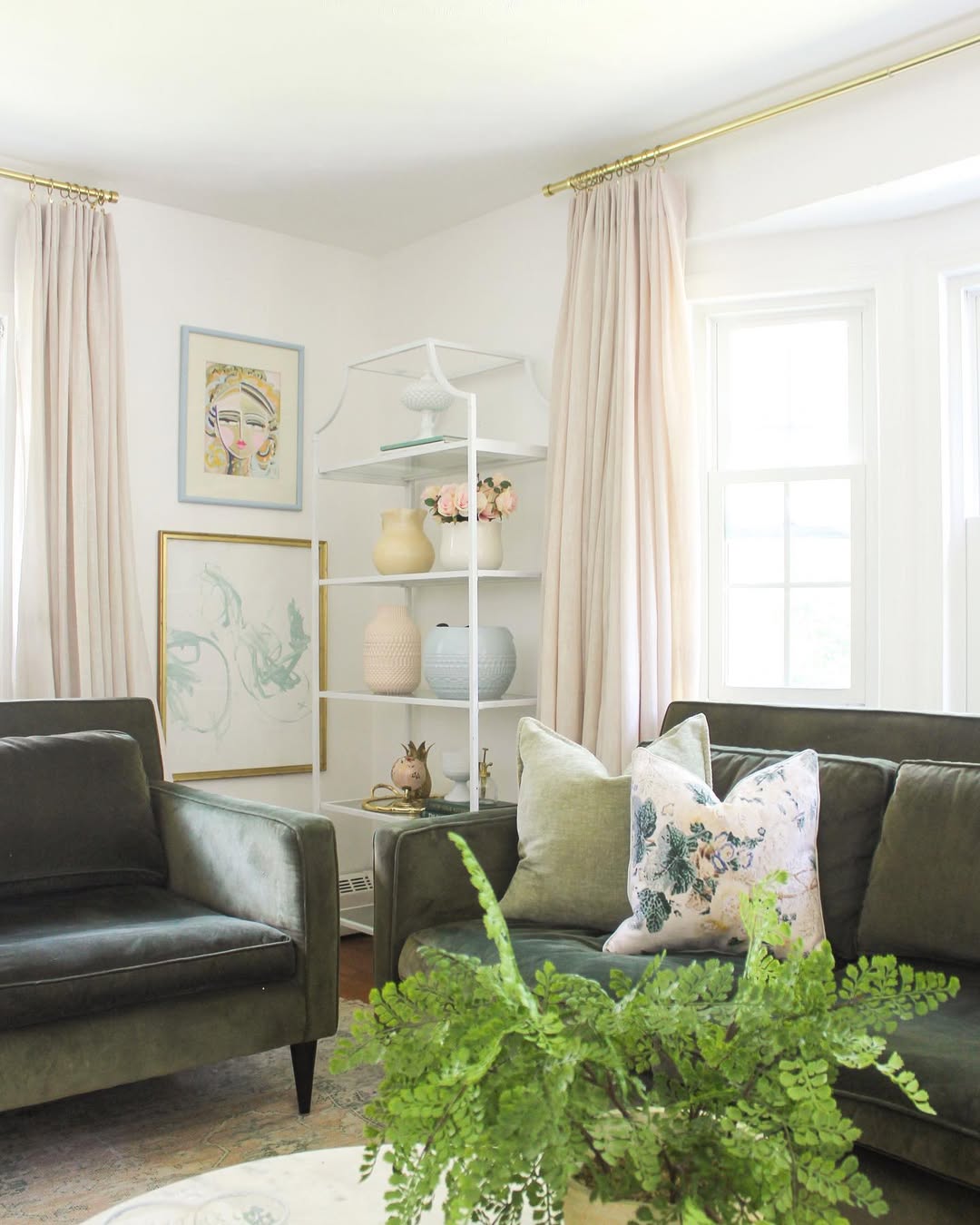Velvet Seating And Feminine Layers