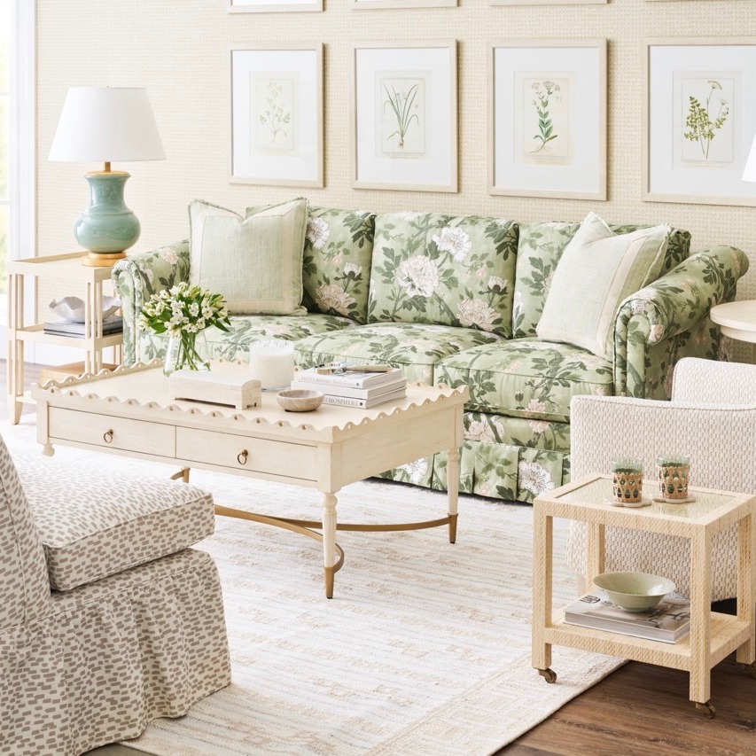 Botanical Sofa And Scalloped Charm
