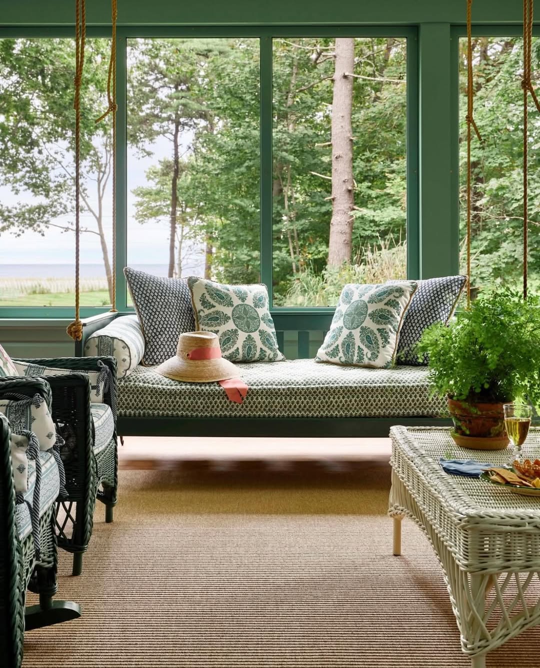 Breezy Greens And Vintage Swing Style
