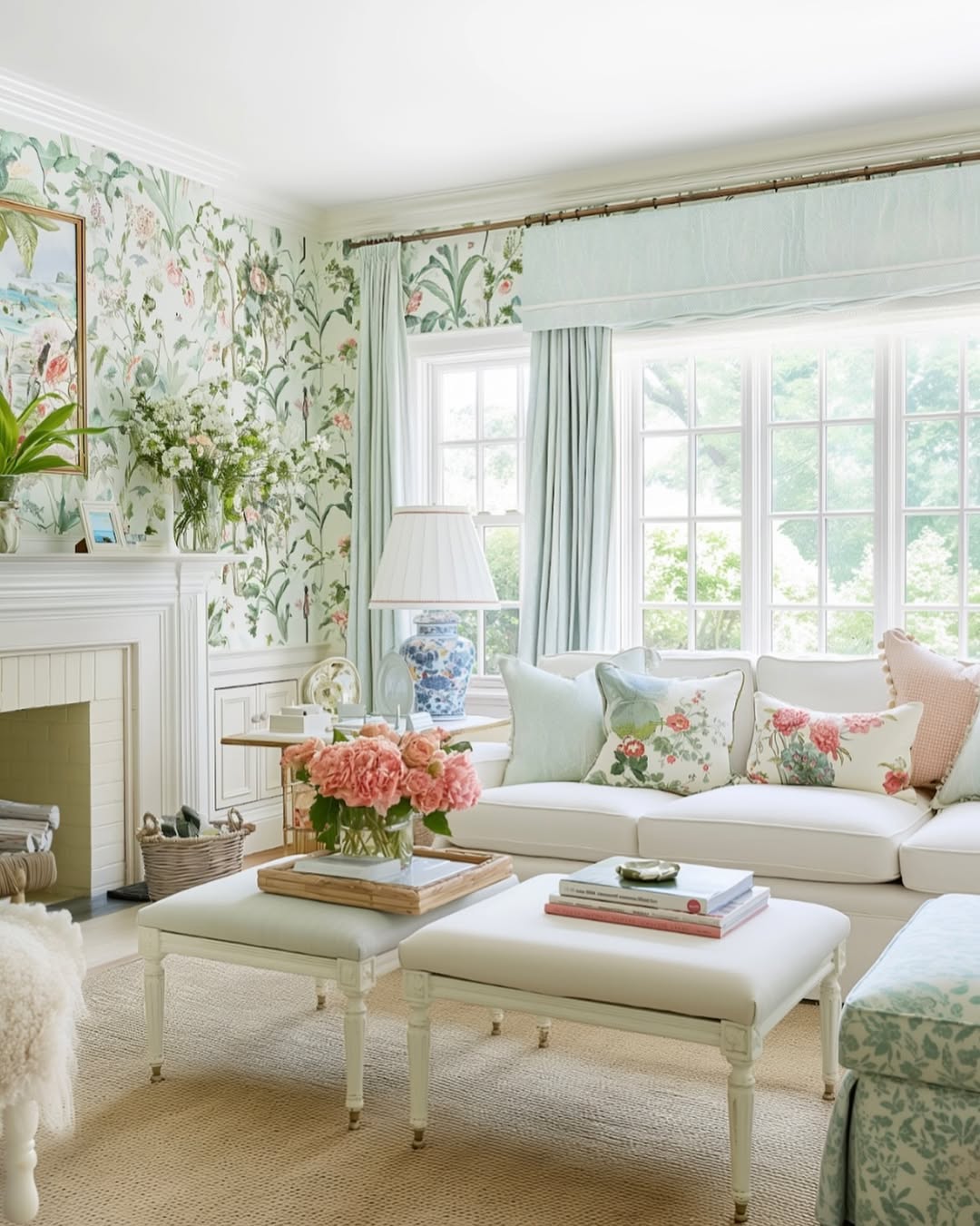 Pastel Wallpaper And Floral Elegance