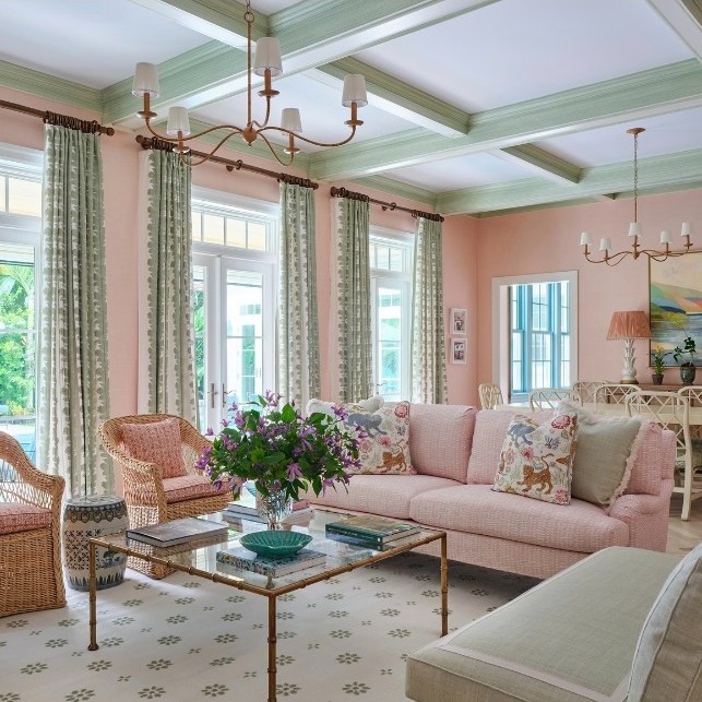 Pink Walls And Patterned Charm