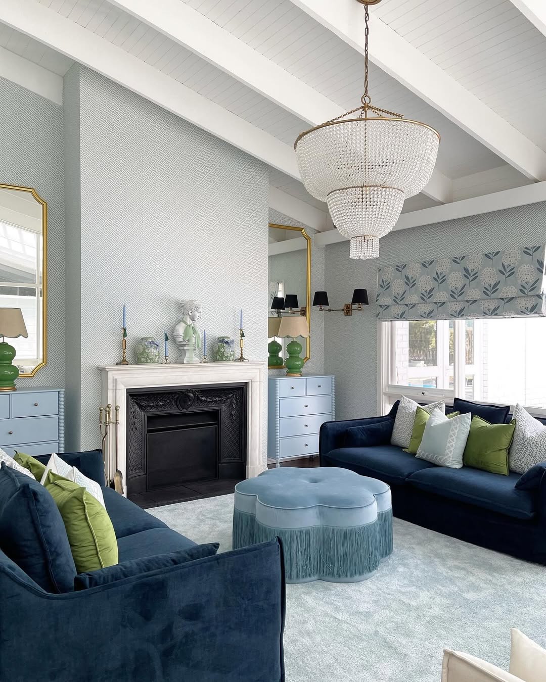 Velvet Blues And Sculptural Drama