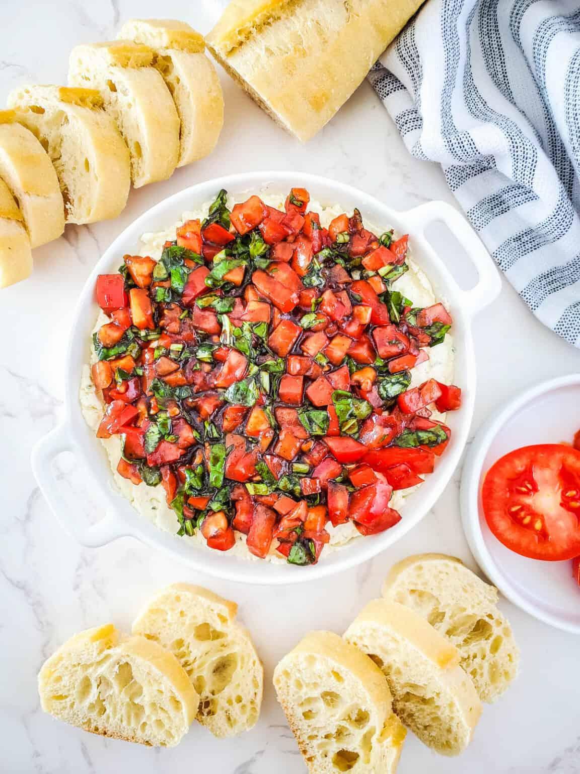 Easy Bruschetta Dip Recipe
