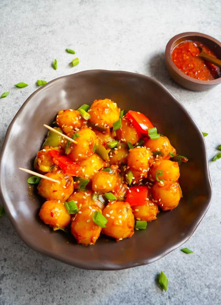 Garlic Chili Potatoes