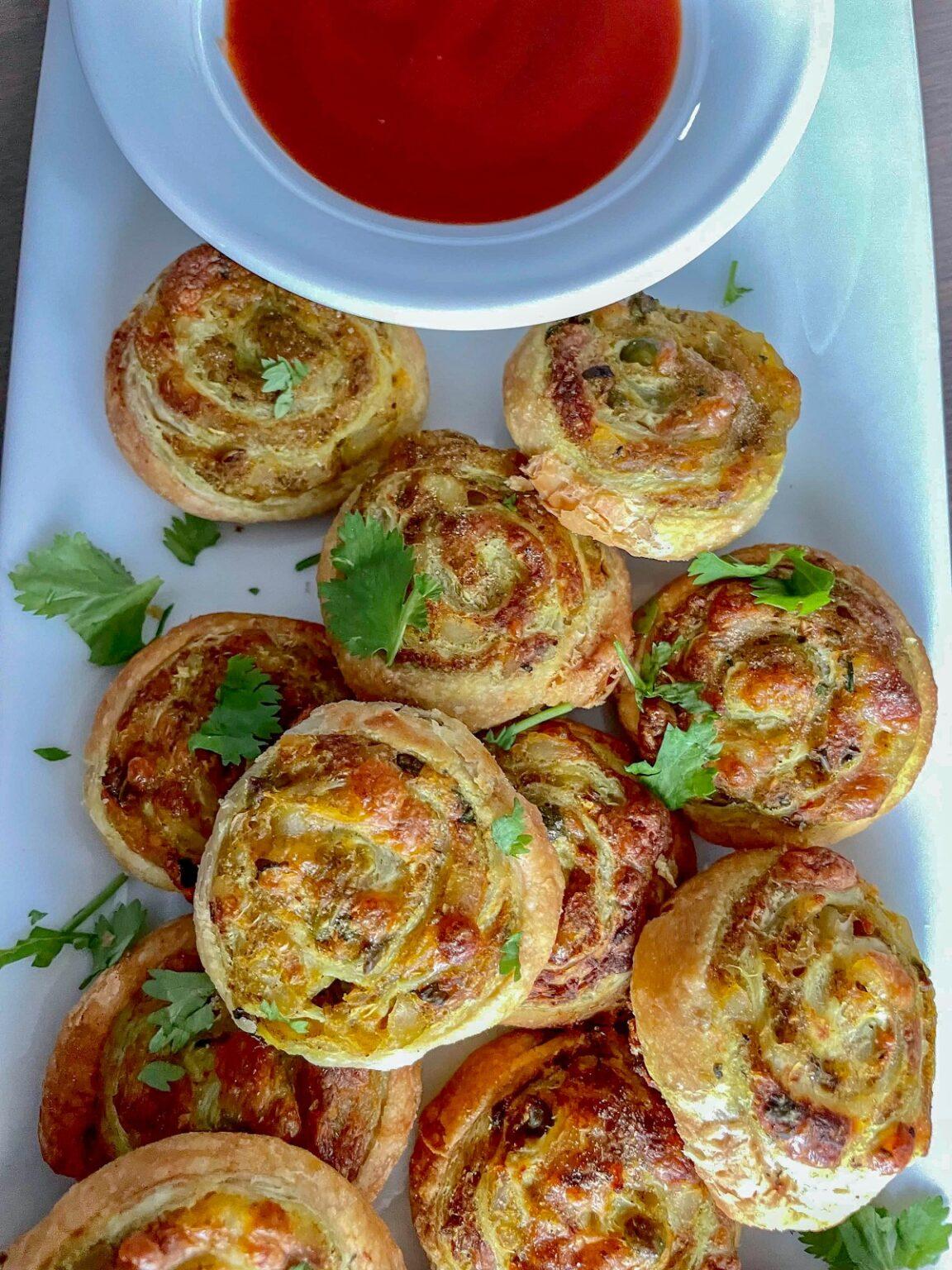 Samosa Appetizer Pinwheels