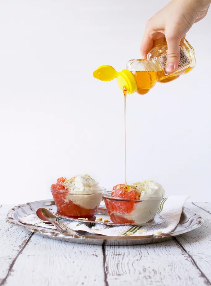 Greek Yogurt & Grapefruit “Sundaes”