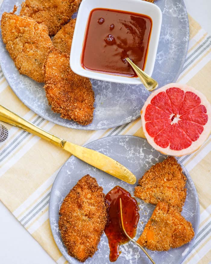 Vegan “Fried Chicken" Using Grapefruit Peels