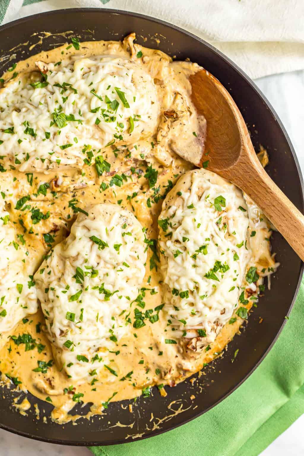 Healthy Creamy Italian Chicken Skillet