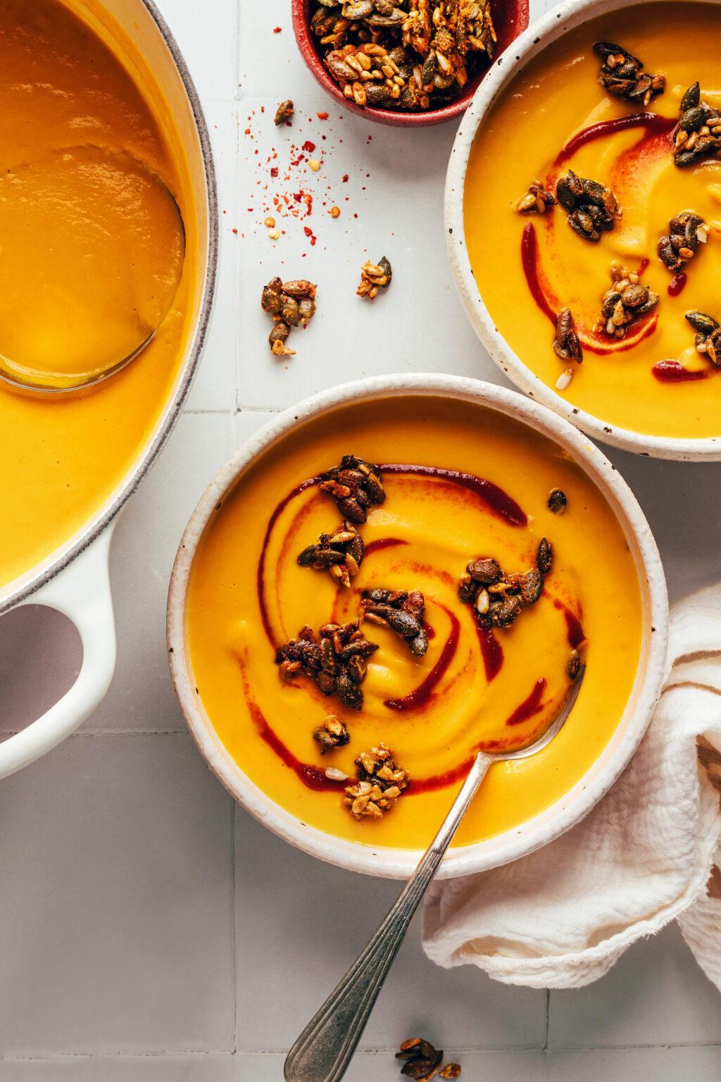 Velvety Carrot Ginger Soup with a Zesty Kick