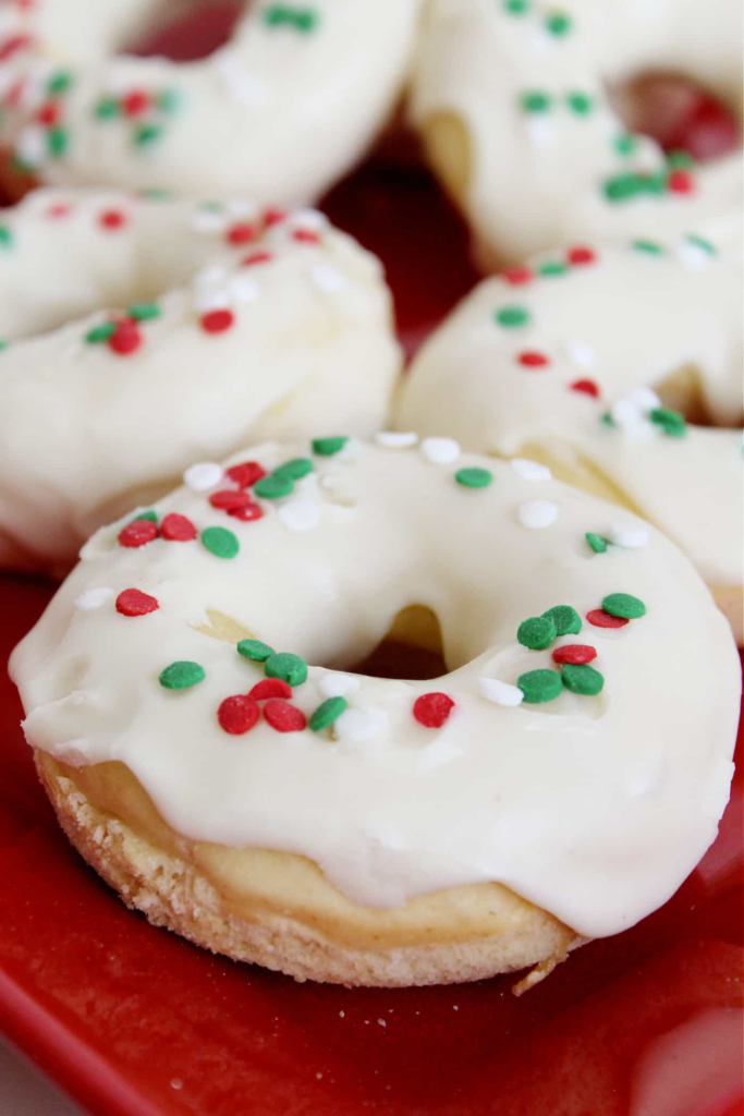 Baked Eggnog Donuts