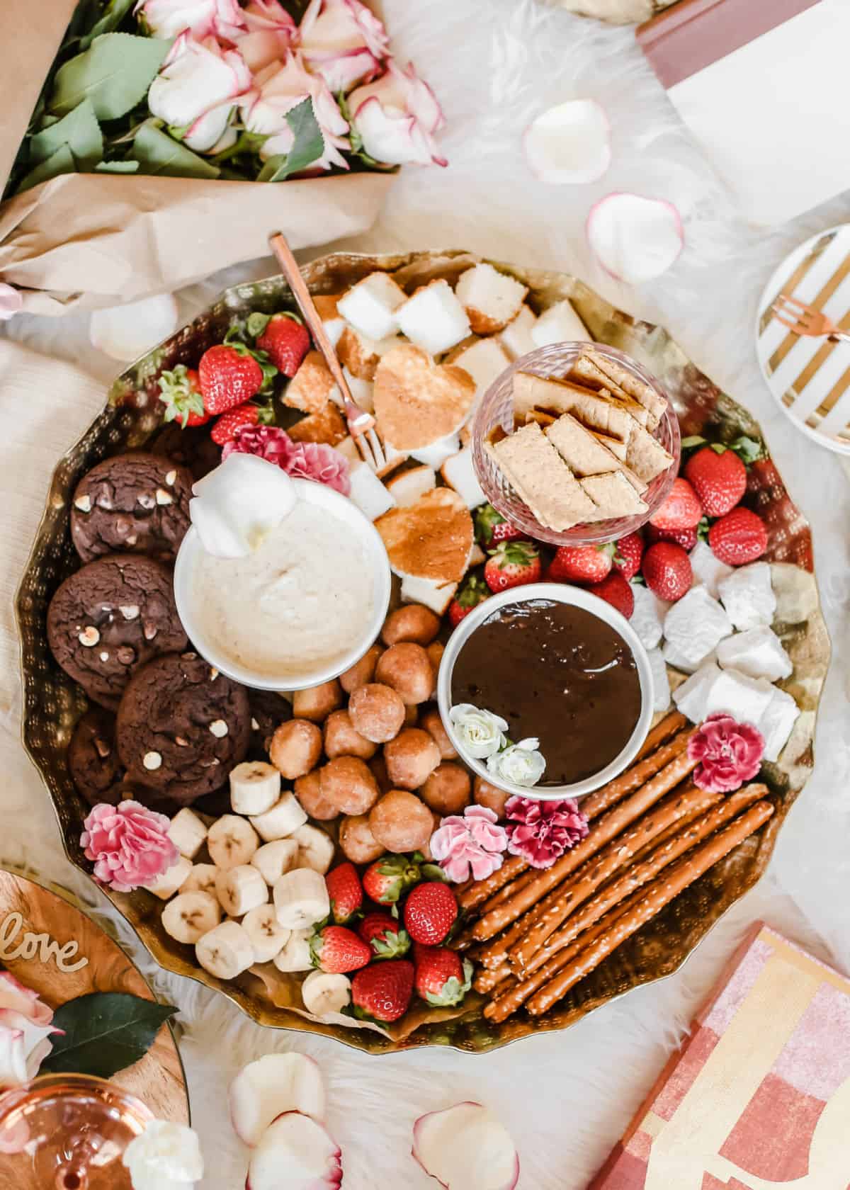 Chocolate Fondue Platter with Dippers
