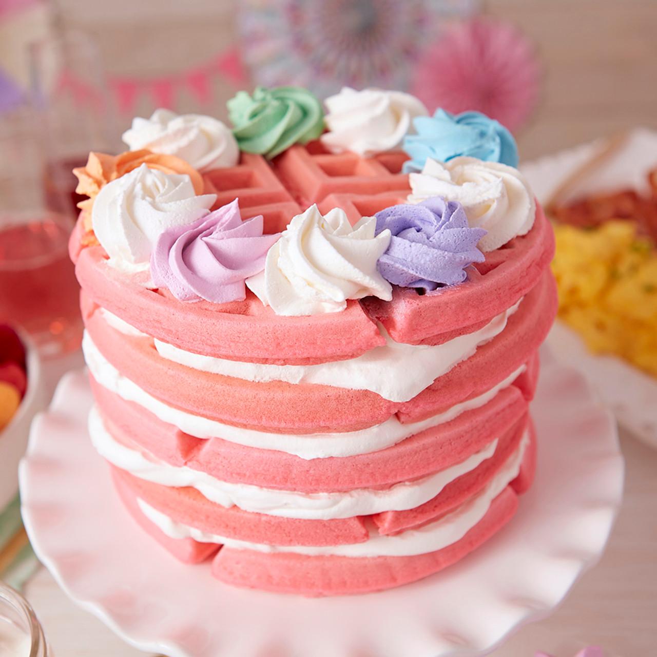 Galentine’s Waffle Cake