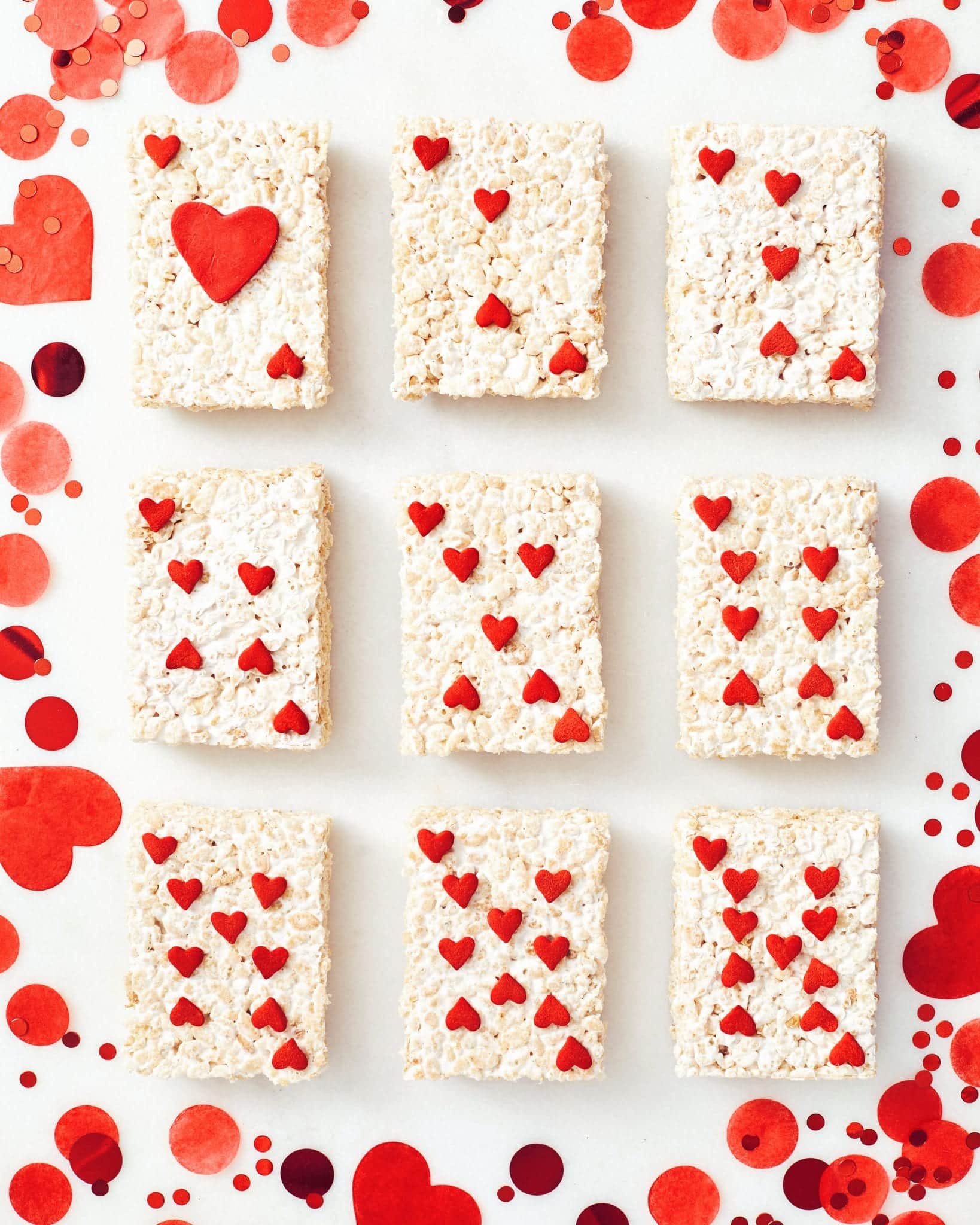 Heart Card Rice Krispie Treats