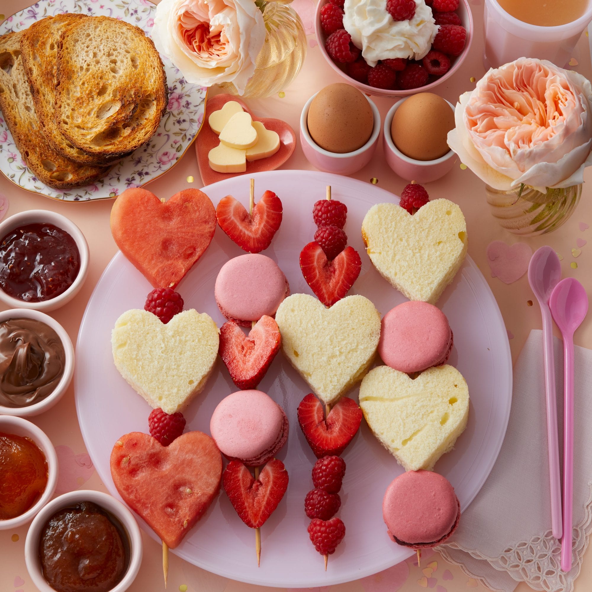I Heart You Galentine's Day Skewers