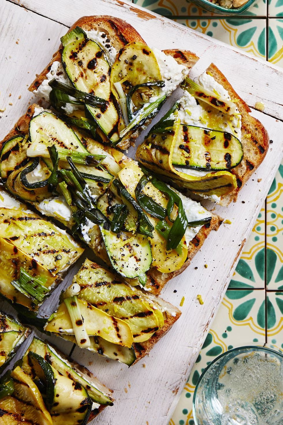 Savory and Unique: Grilled Squash Garlic Bread